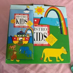 Dansk Bistro kids plate,bowl & Cup set. Includes matching fork & spoon. RARE SET